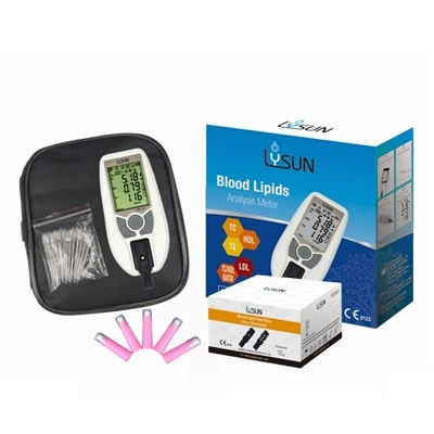 Lysun 4 در 1 آنالایزر پروفایل لیپید خون POCT برای دستگاه آزمایش کلسترول TC ، TG ، HDL ، LDL