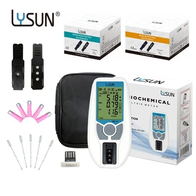 قابل حمل 6 در 1 TC/TG/HDL/UR/UA/CR آنالایزر بیوشیمیایی خشک برای کلسترول اسید اوریک اوره کراتینین
